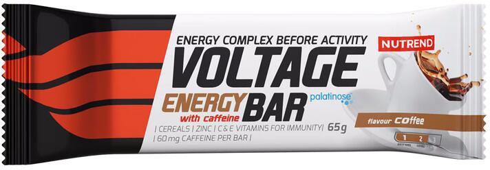 Nutrend Voltage Energy Bar mit Koffein, 25 × 65 g Riegel, Coffee