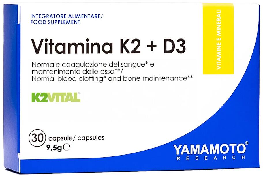 Yamamoto Nutrition Vitamin K2 + D3, 30 Kapseln