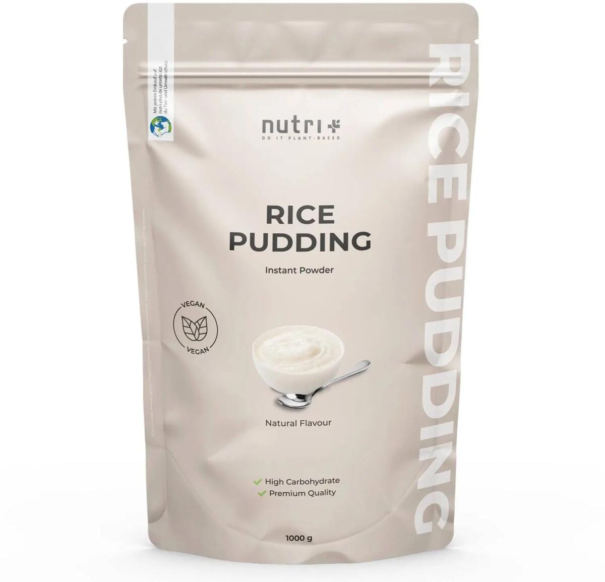 nutri+ Rice Pudding, 1000 g Beutel, neutral