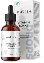 nutri+ Vitamin D3 + K2 Tropfen 1000 IE, 30 ml Flasche