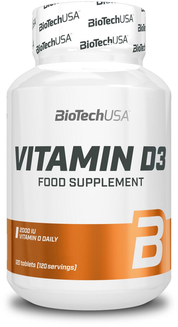 BioTech USA Vitamin D3, 120 Tabletten