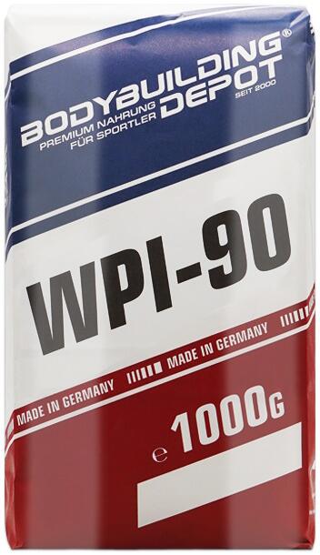 Bodybuilding Depot WPI-90 Whey Isolat, 1000 g Papiertüte, Banane