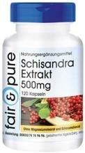 fair & pure Schisandra Extrakt (500 mg), 120 Kapseln Dose