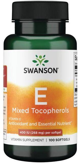 Swanson Vitamin E Mixed Tocopherols - 400 IU, 100 Softgels