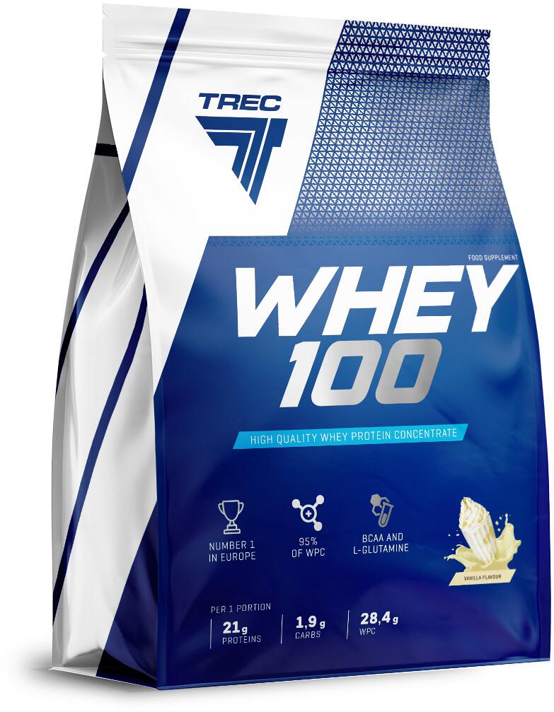 Trec Nutrition Whey 100, 900 g Beutel, Vanilla