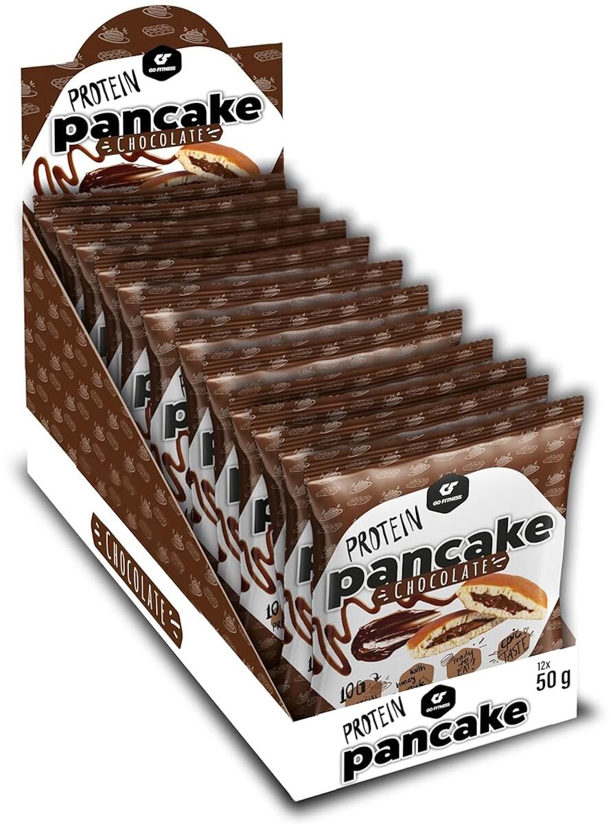 GoFitness Protein Pancake, 12 x 50 g Packung, Chocolate