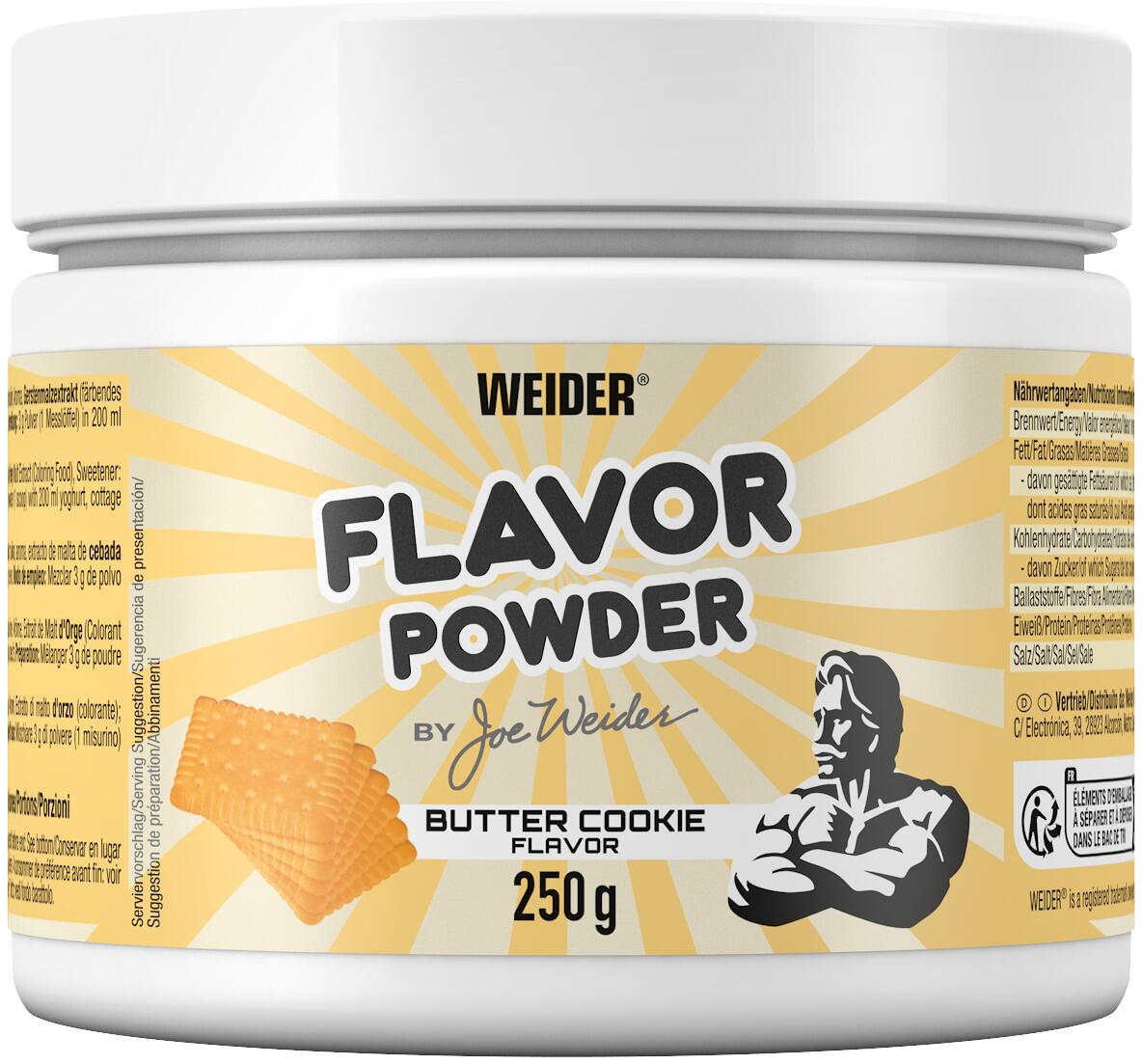 Weider Flavor Powder, 250 g Dose, Buttercookie