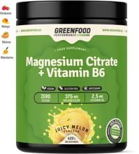 GreenFood Nutrition Performance Magnesium Citrate, 420 g Dose, Juicy Melone