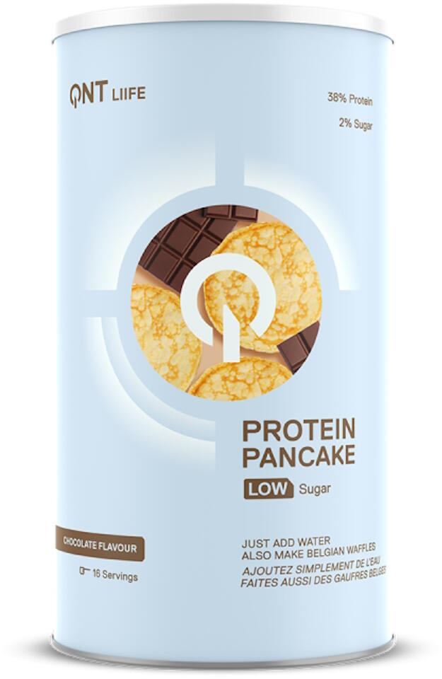 QNT Protein Pancake Low Sugar, 500 g Dose, Chocolate