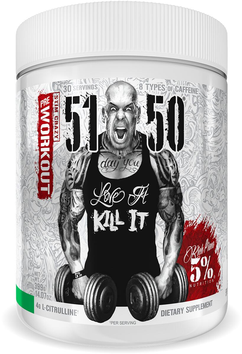 5% Nutrition 5150 High Stimulant Pre-Workout, 372 g Dose, Green Apple