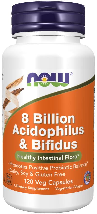 Now Foods 8 Billion Acidophilus & Bifidus, 120 Kapseln bei Metasport