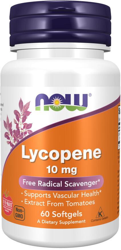 Now Foods Lycopene 10 mg, 60 Softgels
