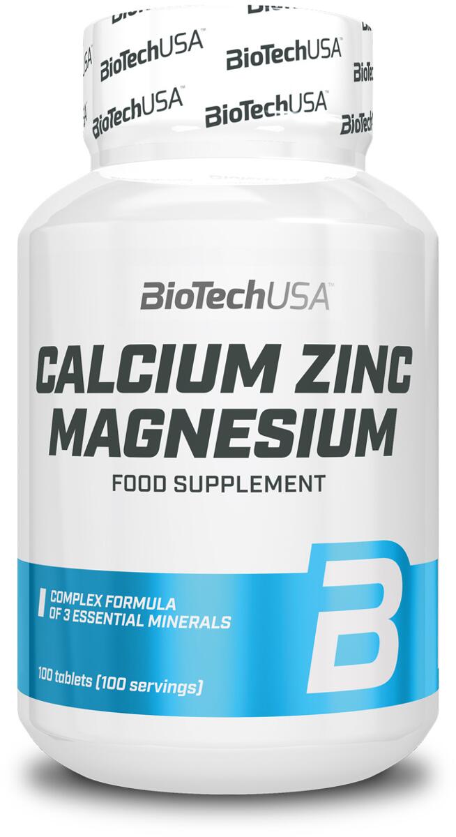 BioTech USA Calcium Zinc Magnesium, 100 Tabletten