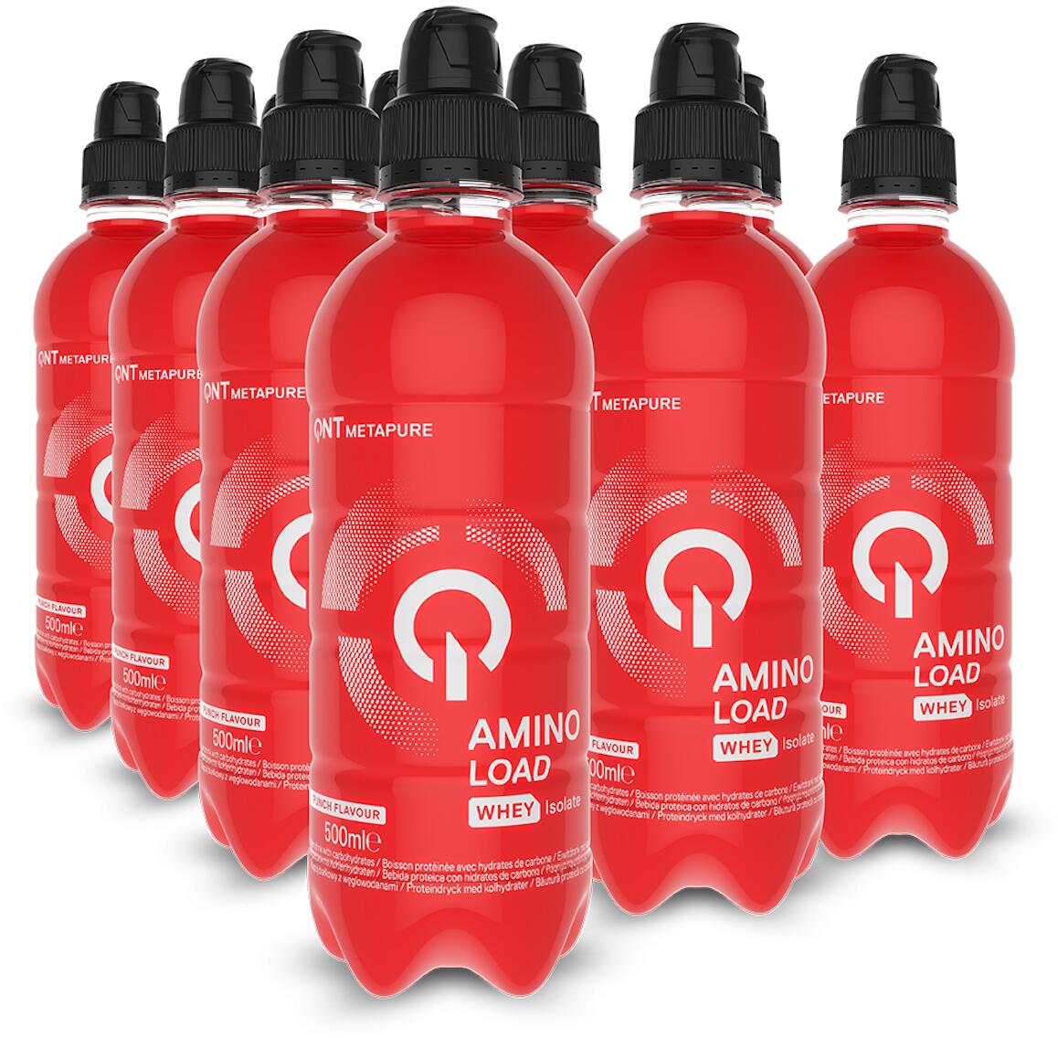 QNT Amino Load Drink, 12 x 500 ml (inkl. 3,- Euro Pfand), Punch