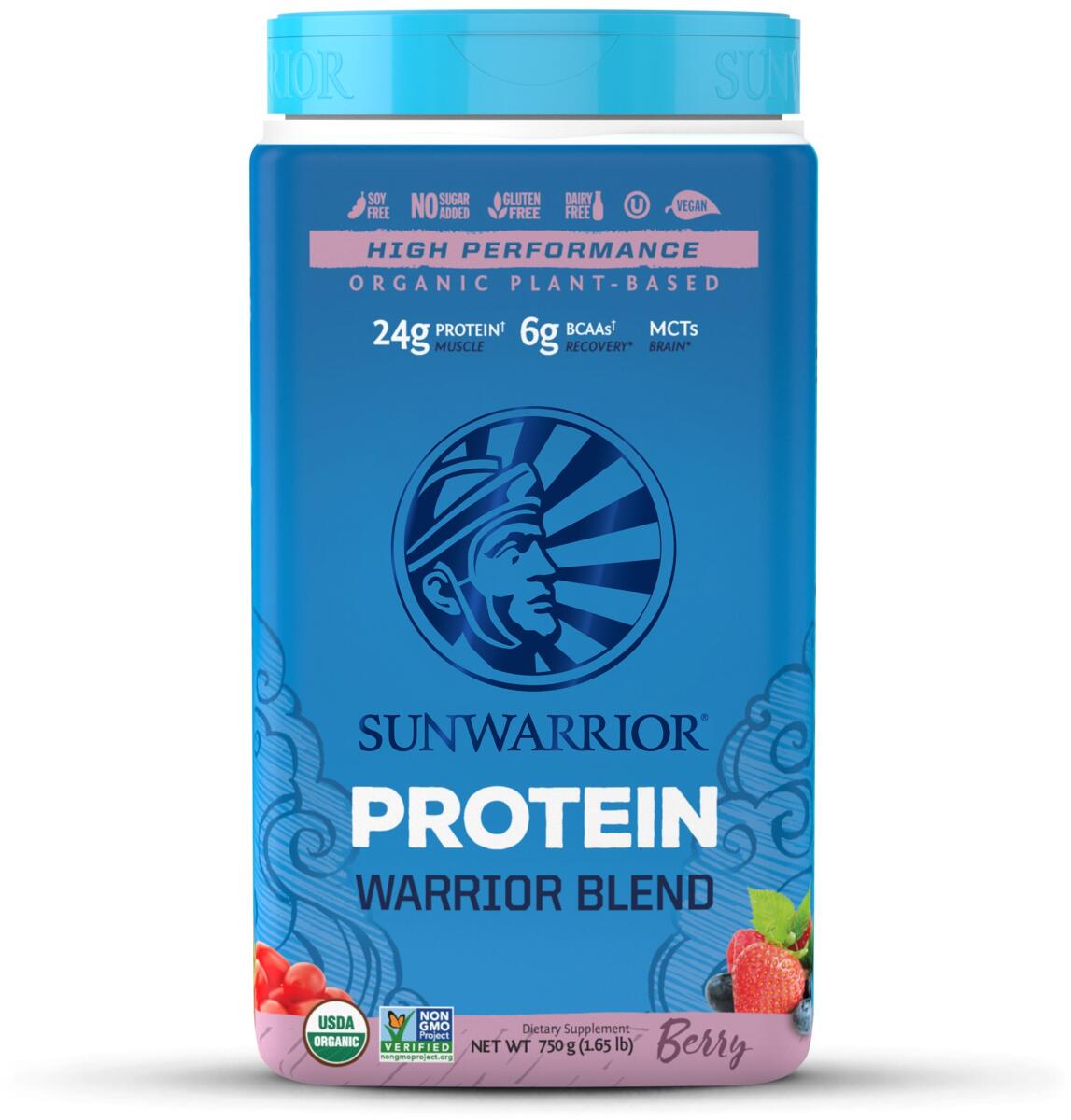 Sunwarrior Warrior Blend Protein, 750 g Dose, Berry