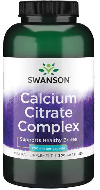 Swanson Calcium Citrate Complex 250 mg, 300 Kapseln