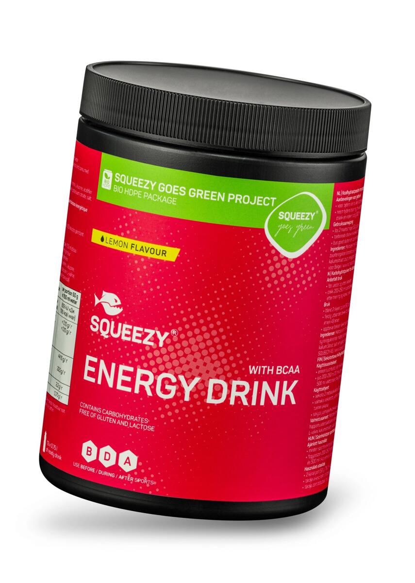 Squeezy Energy Drink, 650 g Dose, Lemon (+BCAA)