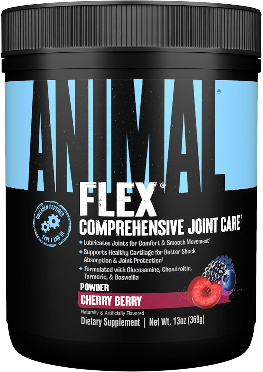 Universal Nutrition Animal Flex Powder, 369 g Dose, Cherry Berry