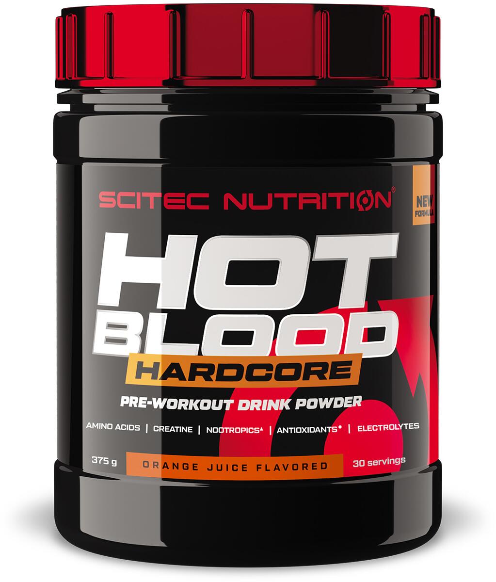 Scitec Nutrition Hot Blood Hardcore, 375 g Dose, Orange Juice
