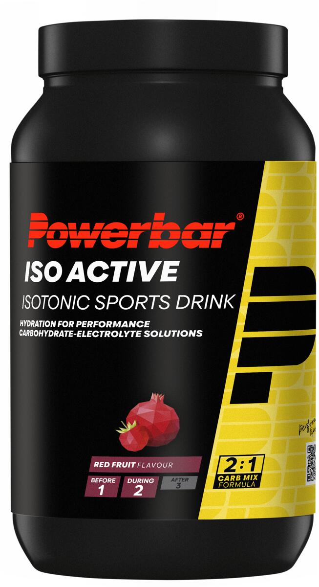 PowerBar IsoActive Sportgetränk, 1320 g Dose, Red Fruit Punch