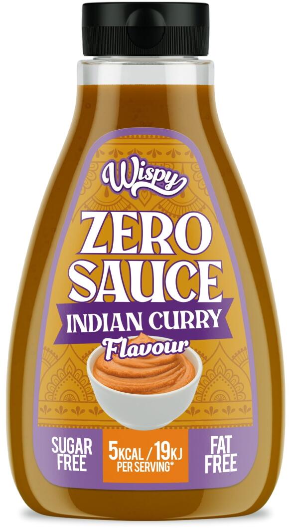 Wispy Zero Sauce, 440 ml Flasche, Indian Curry