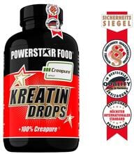 Powerstar Food KREATIN DROPS Creapure Creatine, 90 Lutschtabletten, Cherry