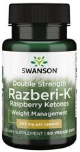 Swanson Razberi-K - Raspberry Ketones 200 mg, 60 Kapseln