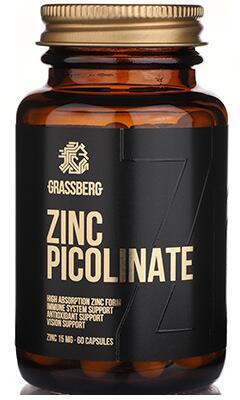 Grassberg Zinc Picolinate, 60 Kapseln