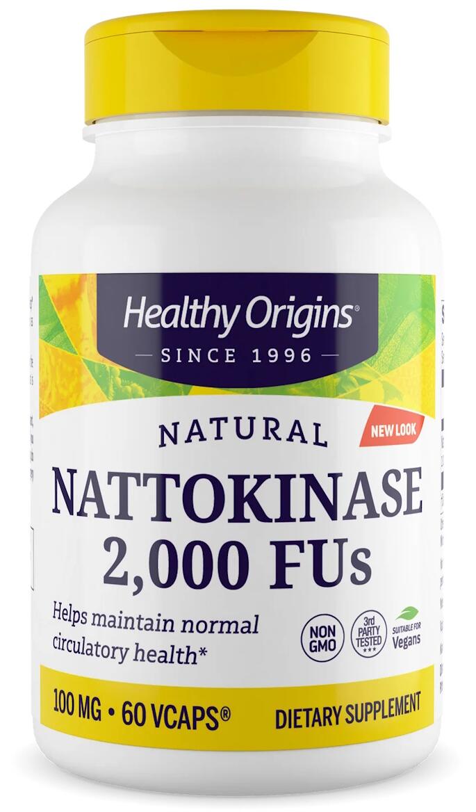 Healthy Origins Nattokinase - 2000 FU"s, 60 Kapseln
