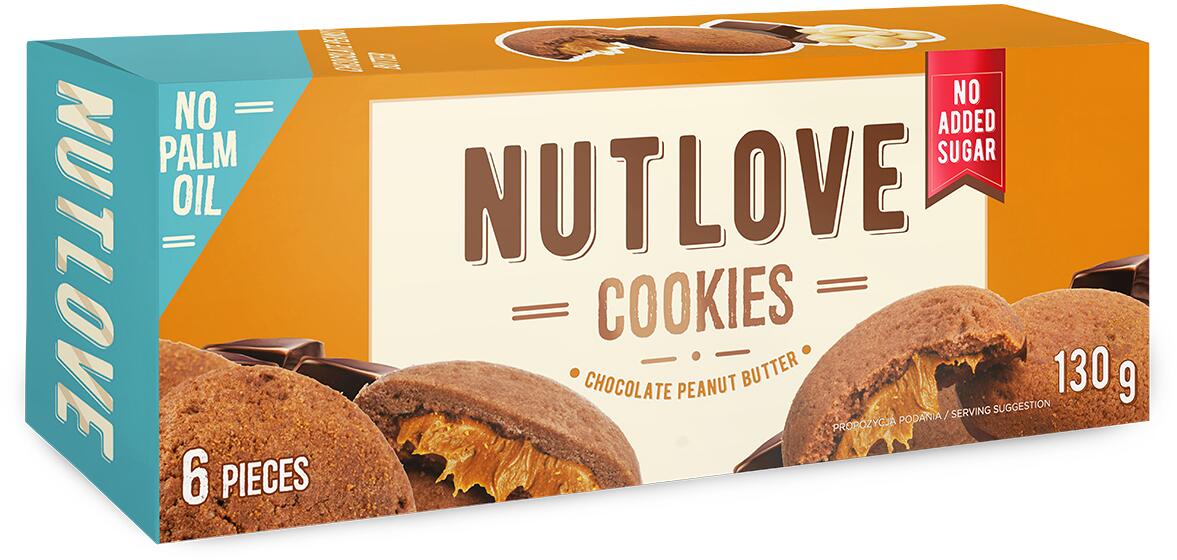 Allnutrition Nutlove Cookies, 6 Cookies, Chocolate Peanut Butter