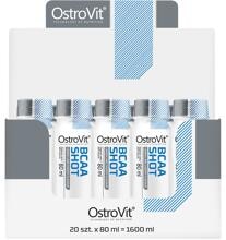 OstroVit BCAA Shot, 20 x 80 ml Shot, Lemon-Lime-Cherry