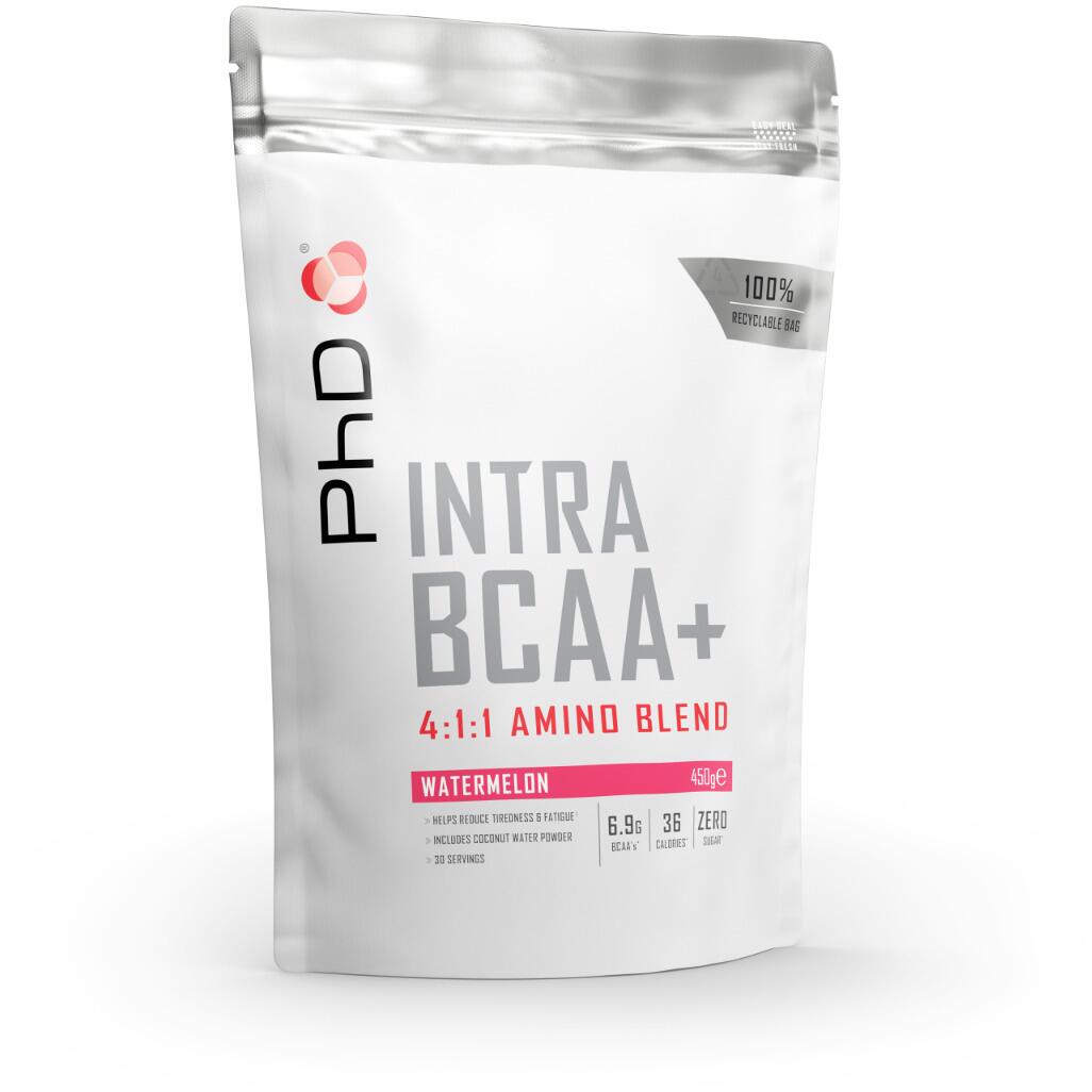PhD Intra BCAA+ Pulver, 450 g Beutel, Watermelon