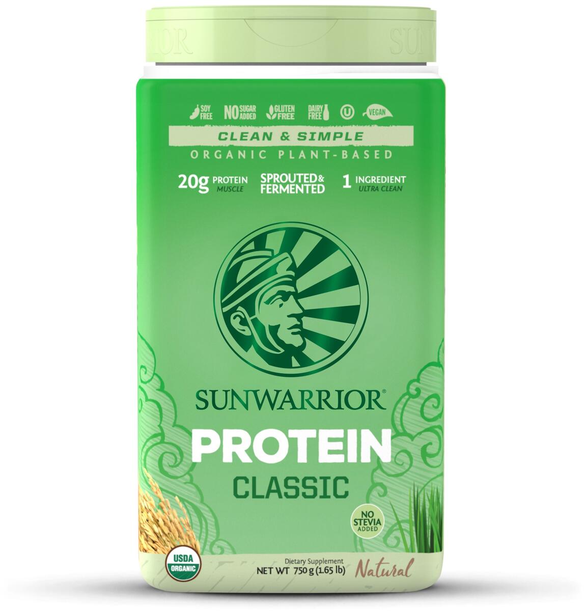 Sunwarrior Classic Protein, 750 g Dose, Natural