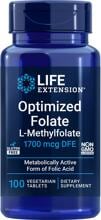 Life Extension Optimized Folat 1700 mcg L-Methylfolat, 100 vegetarische Tabletten