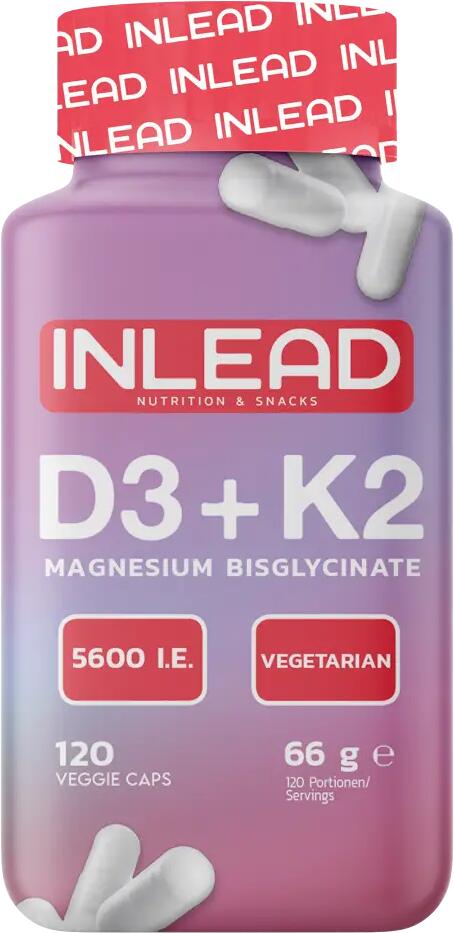 Inlead Vitamin D3 + K2 + Magnesium, 120 Kapseln