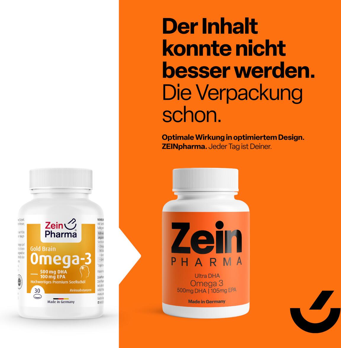Zein Pharma Omega3 Gold Brain Edition 1000 mg, 30 SoftgelKapseln bei