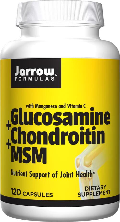 Jarrow Formulas Glucosamine + Chondroitin + MSM, 120 Kapseln