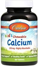 Carlson Labs Kaubares Kalzium für Kinder, 60 Tabletten, Vanille
