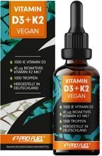 ProFuel Vitamin D3 + K2 Tropfen vegan - 1000 Tropfen, 30 ml Flasche