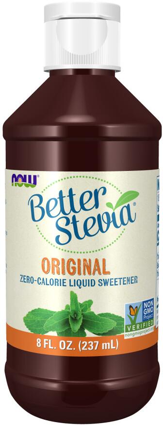 Now Foods Better Stevia Liquid, 237 ml Flasche, Original
