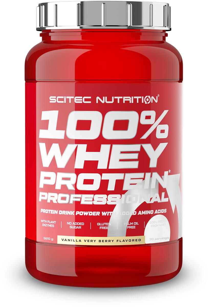 Scitec Nutrition 100% Whey Protein Professional, 920 g Dose, Vanille-Waldfrucht