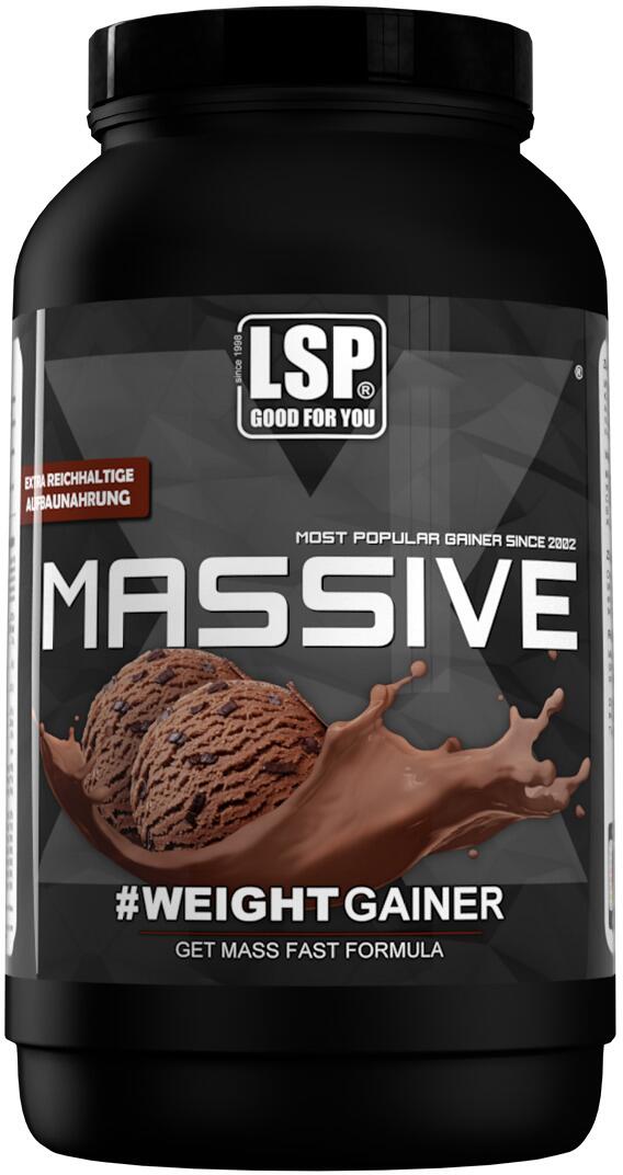 LSP Massive X Weight Gainer, 1200g Dose, Double Chocolate