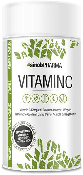 sinobPharma Gepufferte Vitamin C Kapseln, 60 Kapseln Dose