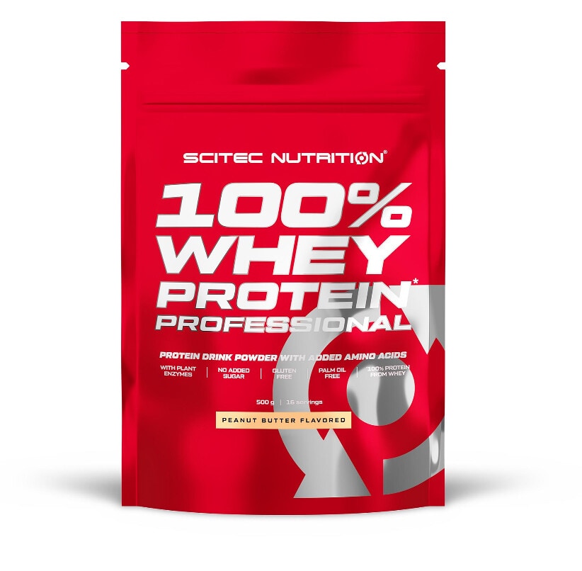 Scitec Nutrition 100% Whey Protein Professional, 500 G Beutel, Erdnussbutter