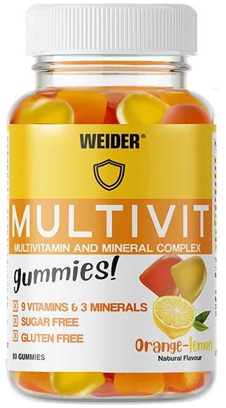 Weider Multivitamin Gummies, 80 Fruchtgummis, Orange-Lemon