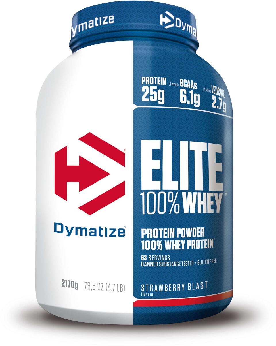 Dymatize Elite 100% Whey Protein, 2170 g Dose, Strawberry Blast