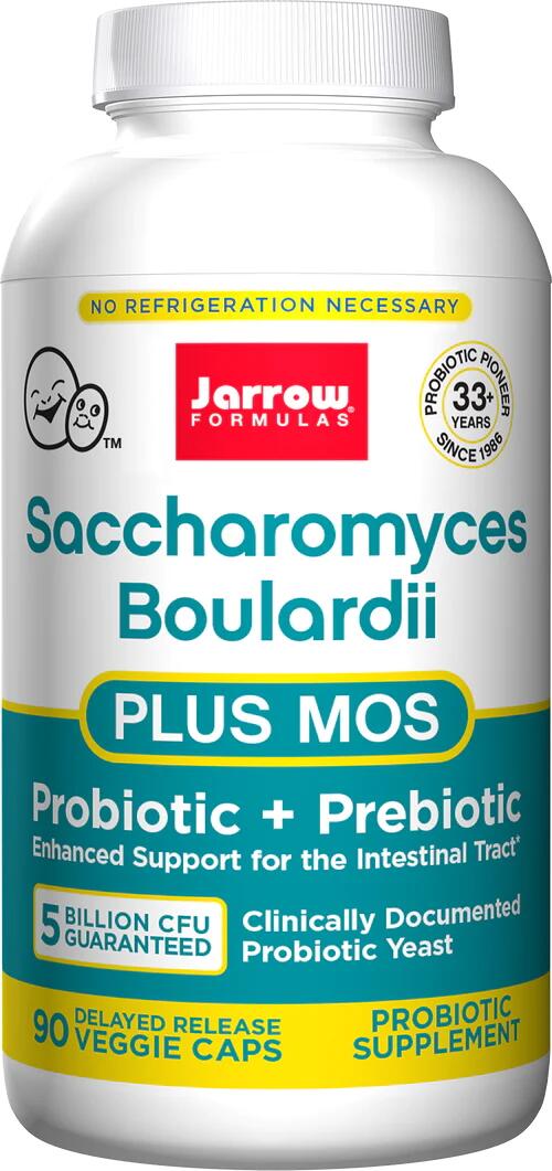 Jarrow Formulas Saccharomyces Boulardii + MOS, 90 Kapseln