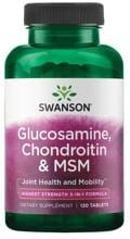 Swanson Glucosamine, Chondroitin & MSM, 120 Tabletten