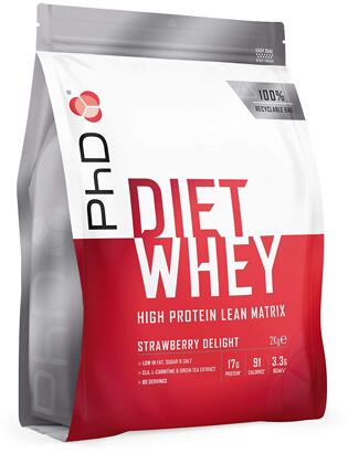 PhD Diet Whey Eiweißpulver, 2000g Packung, Banana bei Metasport