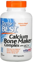Doctors Best Calcium Bone Maker Complex with MCHCal and VitaMK7, 180 Kapseln